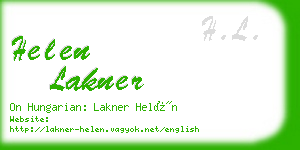 helen lakner business card